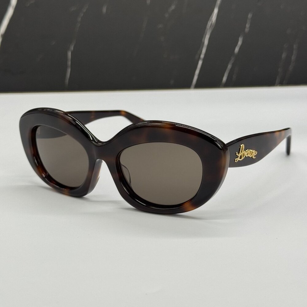 NEW LOEWE LW40153F 52E WOMEN SUNGLASSES HAVANA  LOEWE EYEWEAR